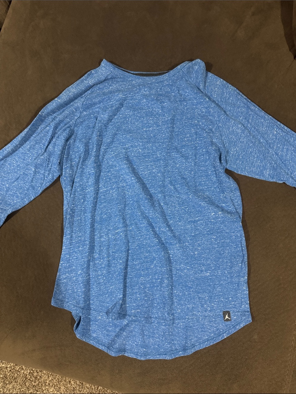 Jordan Heathered Light Blue Short Sleeve Tee 1/2 Sleeve length